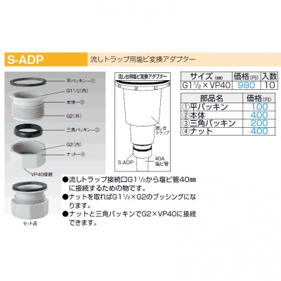 流し用排水トラップ・部品・ホース | 株式会社アウスの専門店1170092